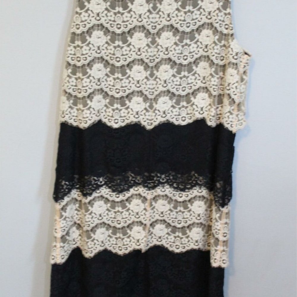 Jessica Simpson Layered Lace Sheath Dress H10835 - Picture 8 of 10